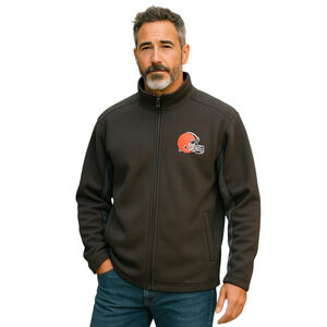 Cleveland Browns Waffle Knit Zip Up Jacket NFL Men’s XXL